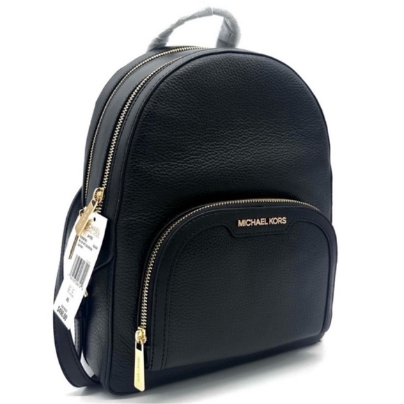 Michael Kors Medium Jaycee Backpack Black/Gold main image 7